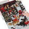 5D Diamond Painting Dog Diamond Embroidery Winter Mosaic Full Square Animal Handicraft Christmas Decorations
