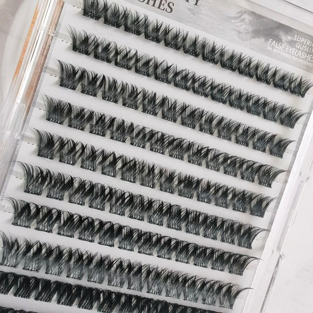 Thick Self-Adhesive False Eyelashes 3D Mink Eye Lashes New Eyelash Cluster  Eyelash Extension