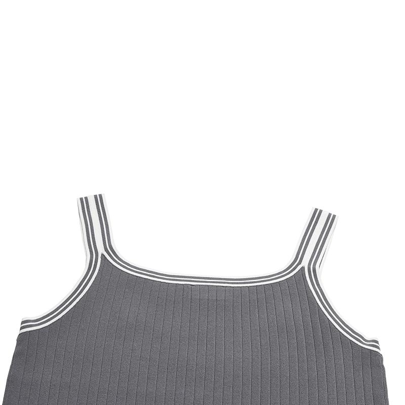 FILA Heritage Classic Simple Retro Sports Straight Casual Comfortable Woven Slim Vest Women tops F11W628117FDY