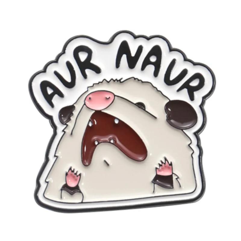 

AVR NAUR Енот Эмалевые Значки на Рюкзак Забавные Цитаты Броши Мужские Значки на Лацкан Мультяшные Украшения Аксессуары Косплей Игрушка Подарок