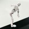Movable Skeleton Toy Halloween Movable Skeleton Figurine Human Bone Desktop Figure Model For Home Classroom Teaching Display