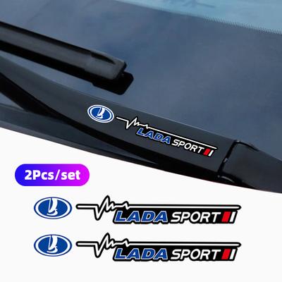 2Pcs Car Body Window Wiper Stickers Decals Accessories For Lada Vesta Niva Samara Kalina Largus Priora Xray Granta Cross