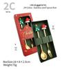 Christmas Tree Spoon & Fork Set – Santa Claus Holiday Gift