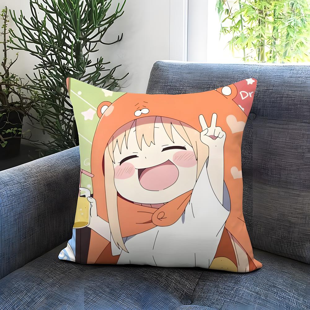 H-HHimouto! Umaru-chanSS Cushion Cover Comfortable Reversible Pillow Cover Ideal for Car Sofa Bedroom & Beyond
