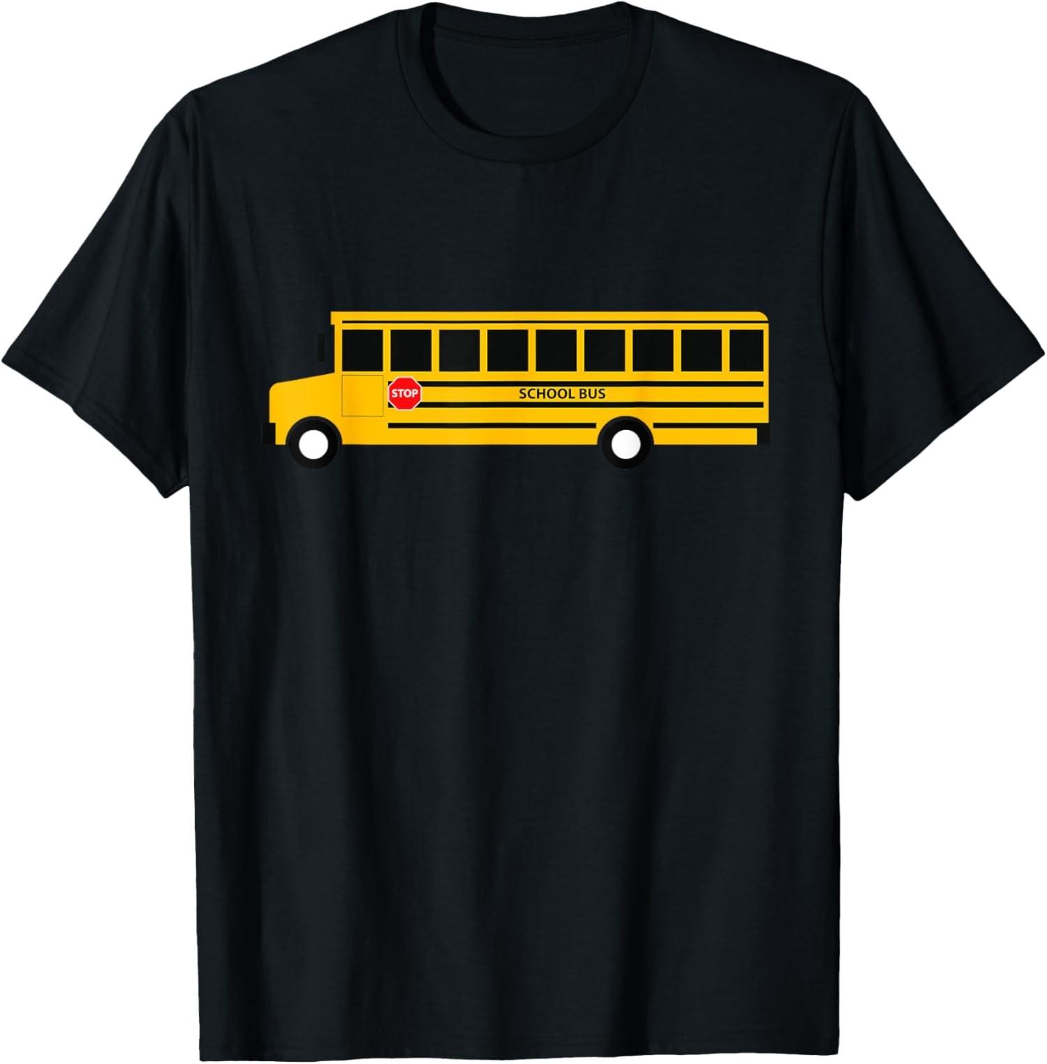 School Bus Funny Teacher Student Classes Unisex T-Shirt S
