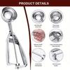 1Pcs Ice Cream Scoops Stainless Steel, Stainless Steel Cookie Dough Scoops, Cookie Scoops For Baking, Ice Cream Scooper With Trigger Release,S/M/L