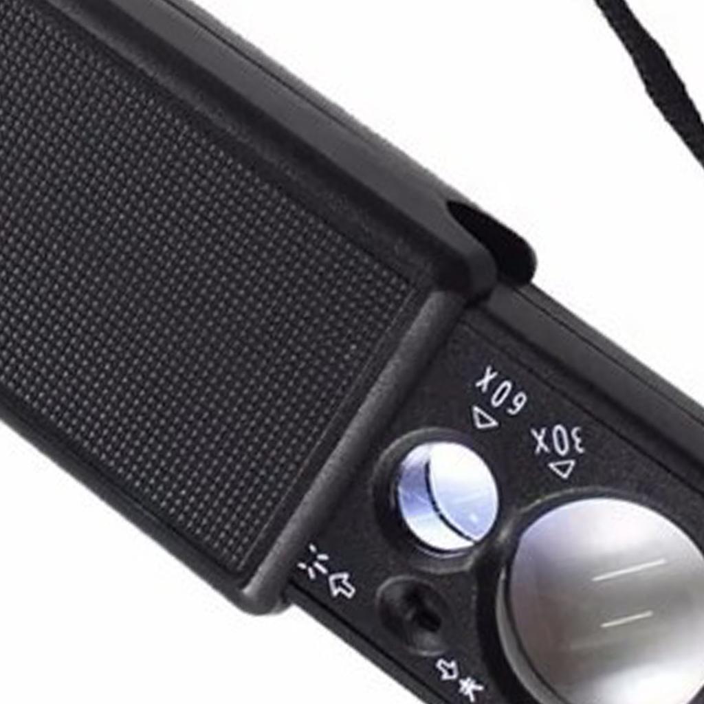 Juveler Luppforstørrelsesglass med LED-lys UV Akryllinse Bærbar 30X 60X Pull Type Smykke Øyeløkke