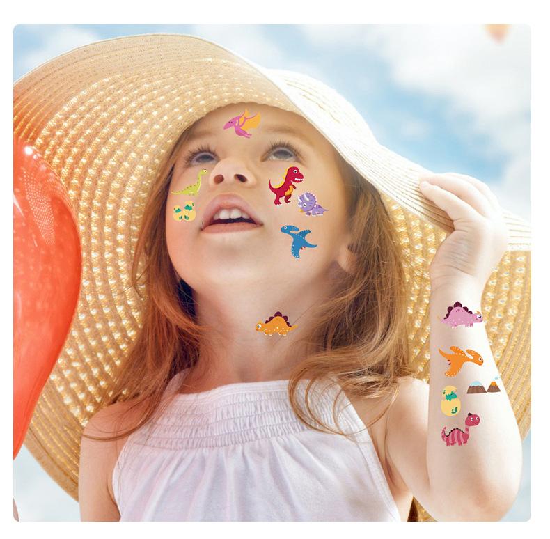 Trendy Unisex Sticker Toy Tattoo Sticker Little Fresh Arm Cute Watch 10Pcs set Waterproof Children's Set Face INS Cartoon