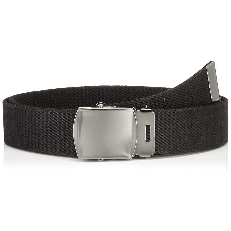 

[Kaji Make] belt cotton gi belt Roller buckle (nickel color) 32mm width waist up to 110cm 062 black L