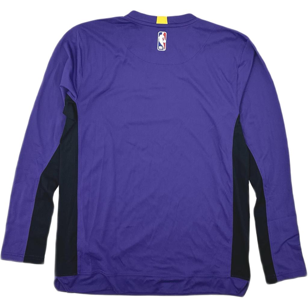 Nike NBA Collaboration Los Angeles Lakers Warm-Up Training Long Sleeve T-Shirt Kids Tops 3Z2B7BBKN-LAK