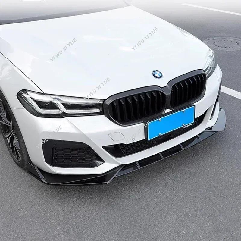 For BMW G30 LCI M Sport 2021-2023 Ccar Front Bumper Lip Spoiler Splitter Diffuser 520i 530i 540i Bumper Guard Cover Body Kit