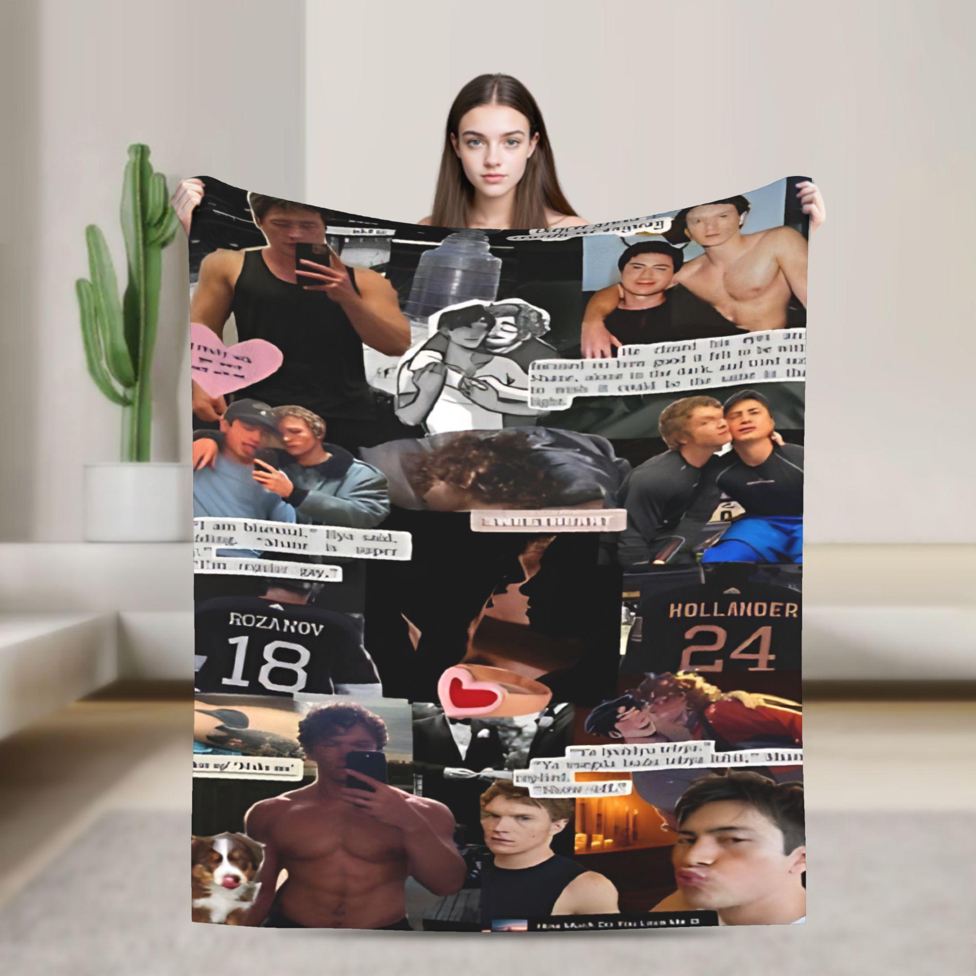 

Heated Rivalry Blanket Ilya Rozanov Fleece Vintage Warm Throw Blanket for Bedspread Summer 75x90cm