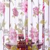1PC Romantic Flowers Tulle Curtain Newest Burnt-out Printing Craft Sheer Window Curtain For Living Room Bedroom Lozujoju Home Decor