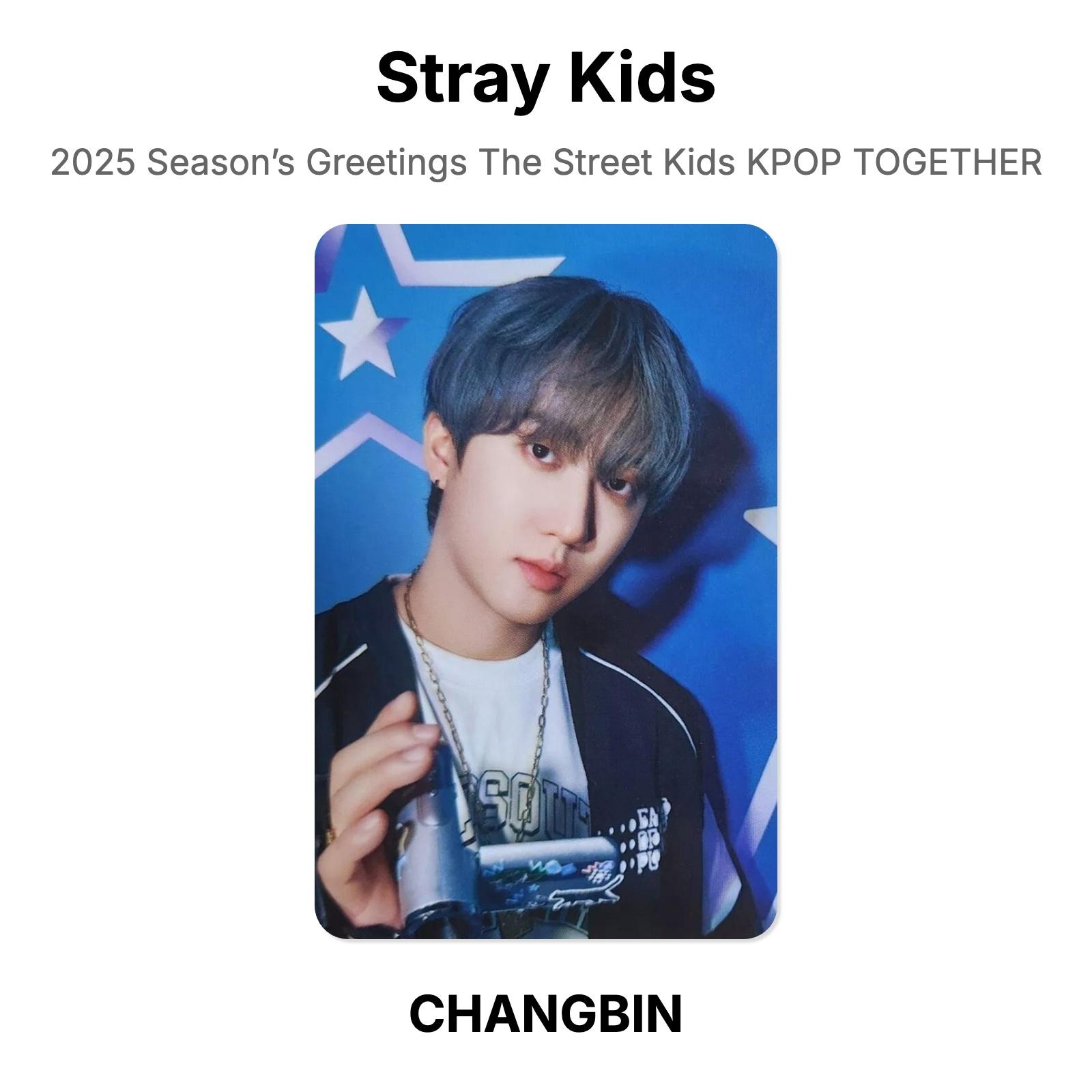 Stray Kids 2025 Season’s Greetings The Street Kids KPOP TOGETHER Official Photocard CHANGBIN