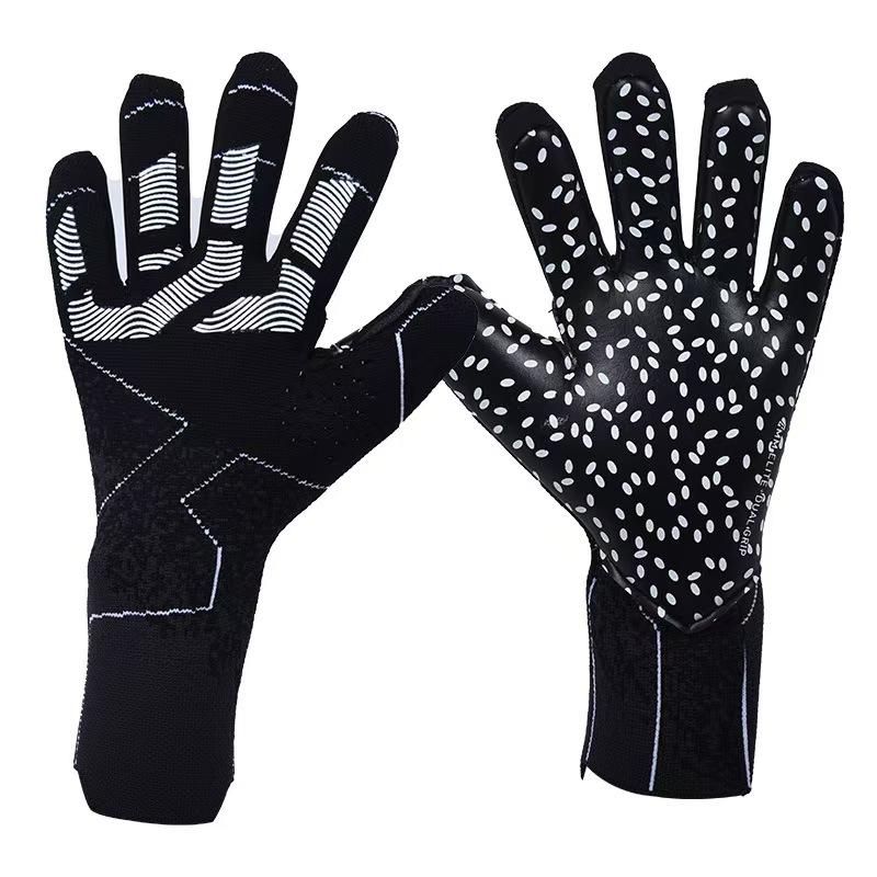 Soccer Cheapest White Professional Full in Children Pu Equipment Defend Professional One Football Gloves Goalkeeper 6 чёрный