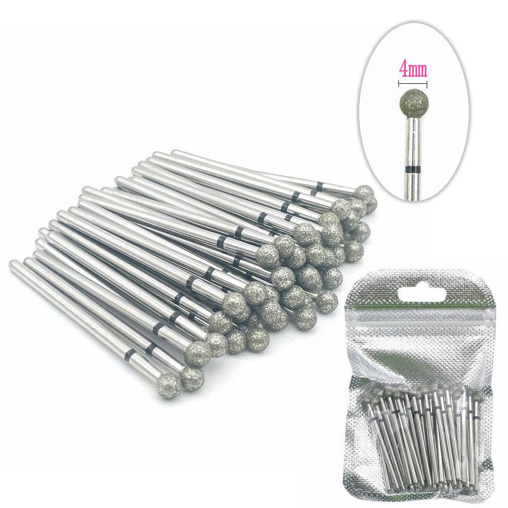 50pcs/pack Diamond Milling Cutter Grinding Drill Bits Diamond Polisher HP 2.35mm Diamond Polisher Nail Drill Bits Drill