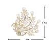 High-Grade Copper Zircon Brooch Freshwater Pearl Peacock Corsage Elegant Clothing Accessories Pin