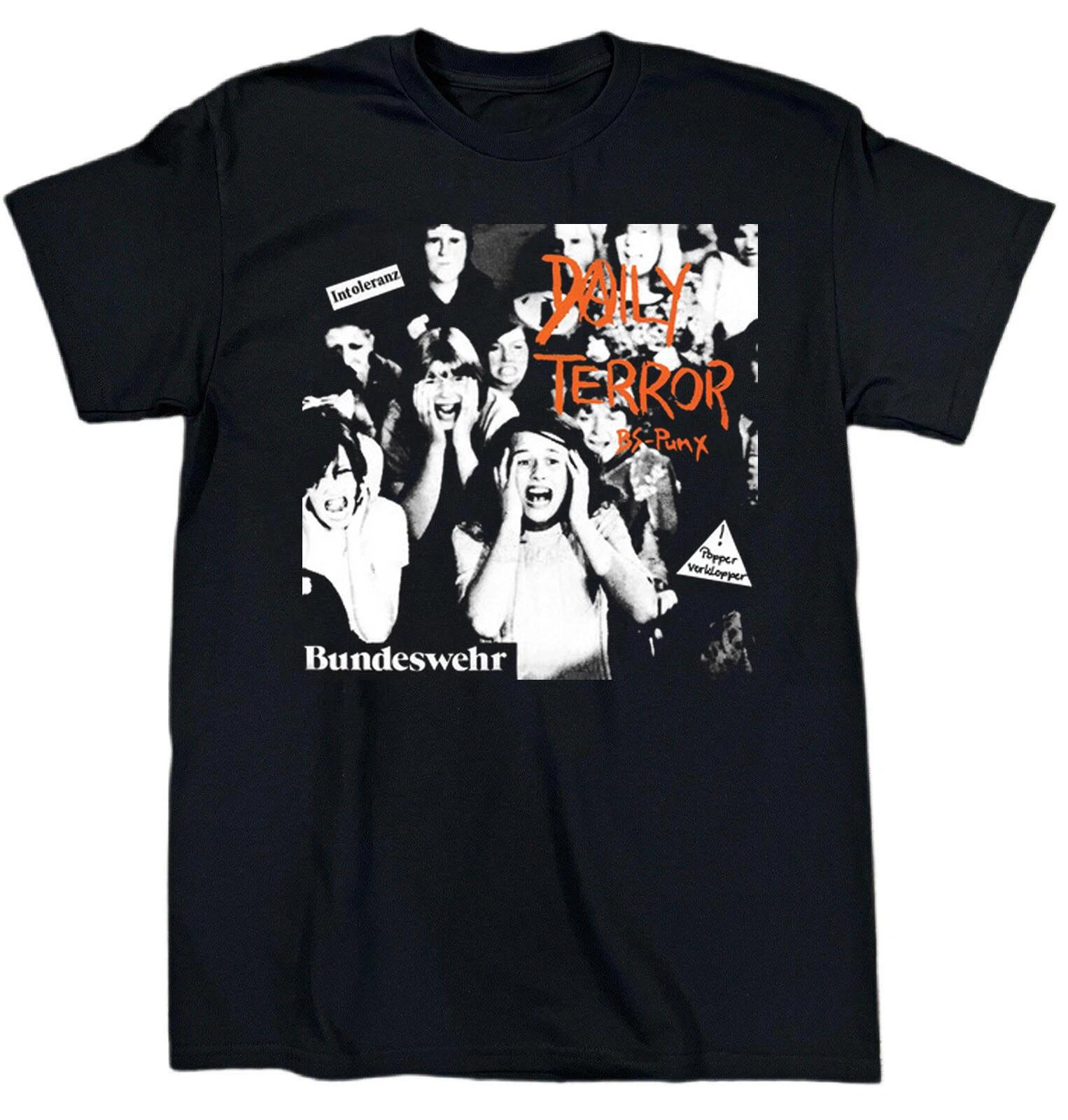 NEW DAILY TERROR Band Album Heavy All Size Cotton Black T Shirt TR726 XXXXL