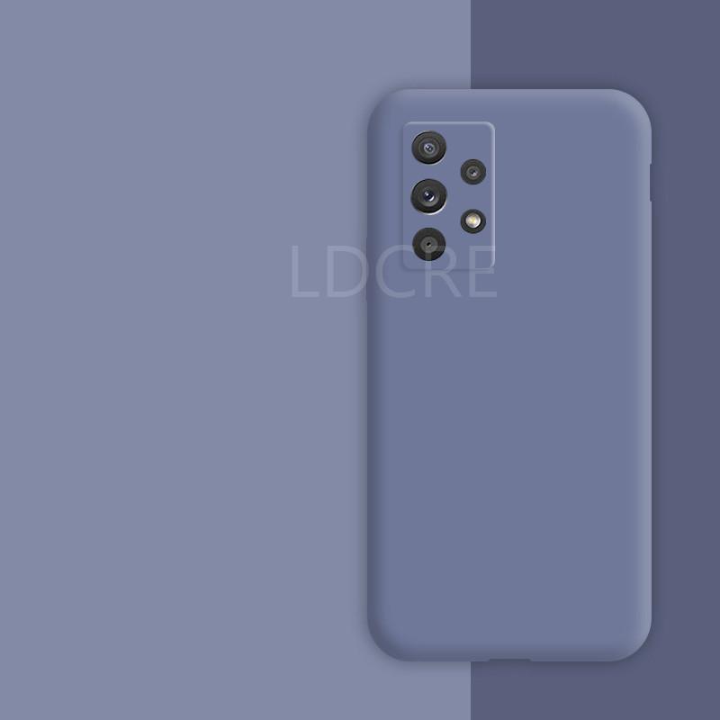 For Samsung Galaxy A72 Case For Samsung A72 Cover Silicone Soft Liquid Silm Rubber Case For Samsung Galaxy A72 A52 A12 A51 M51