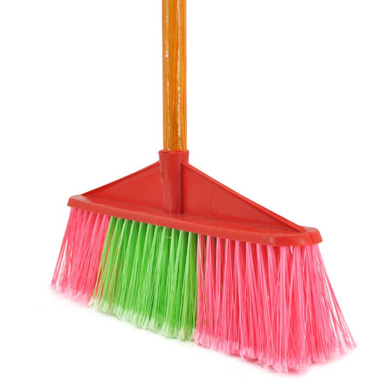 Lanshi 617-Y Hard Bristle Wooden Handle Broom (10-Pack)