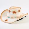 Popular Western Cowboy Straw Hat Men's and Women's Fashion Shade Straw Hat Classic Outdoor Western Cowboy Hat