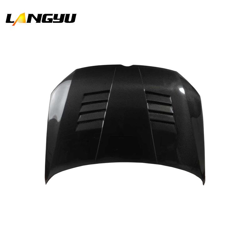 Langyu Carbon Fiber Hood with Four Air Vents for Volkswagen Polo