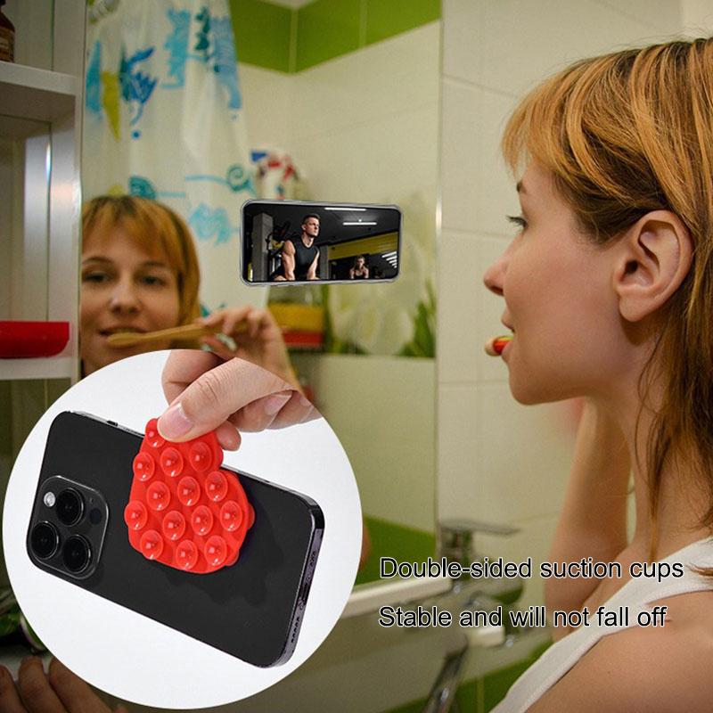 Heart Suction Cup Phone Mount Phone Accessories Hands-Free Strong Grip Holder For Selfies And Videos