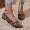2026 Women Flats Fashion Autumn Sneakers Women French Style Pointed Toe Leopard Flat Shoes Women Comfortable Walking Loafers