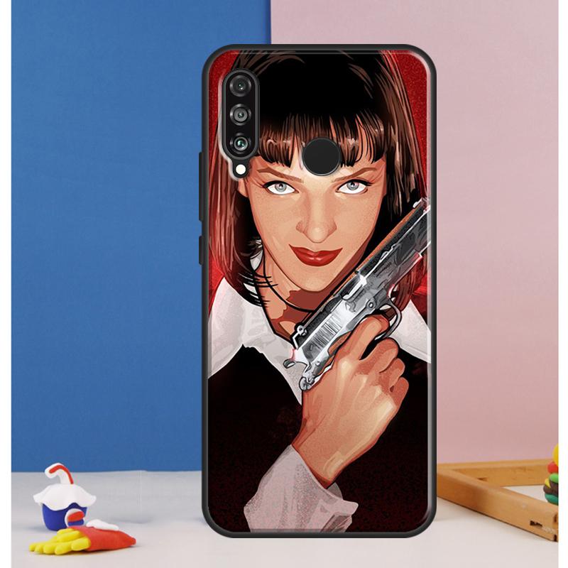 Mia Pulp Fiction Case For Huawei Nova Y73 Y72 Y70 Y90 Y60 Y61 Y91 12s 12i 11i 8i 9 10 SE P30 P40 Lite P60 Pro