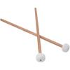 Drum Mallets Sticks 2Pcs Mallet Percussion Drum Mallet Hammer White Felt Timpani Snare Drum Musical Instrument Accessories