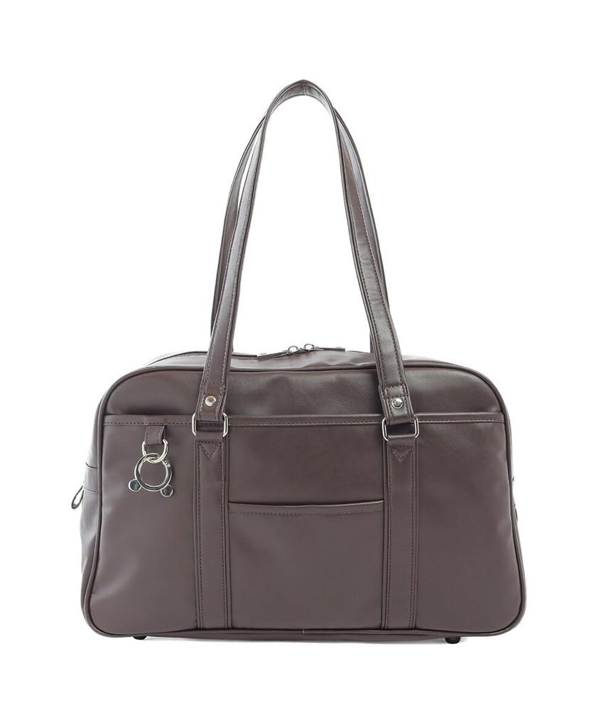 School Boston Faux A4 Large Plastic Bottle Synthetic Leather School Dark Brown [Honeys] Bag, Bag, Style, Leather, Size, Capacity, Holder, Bag,