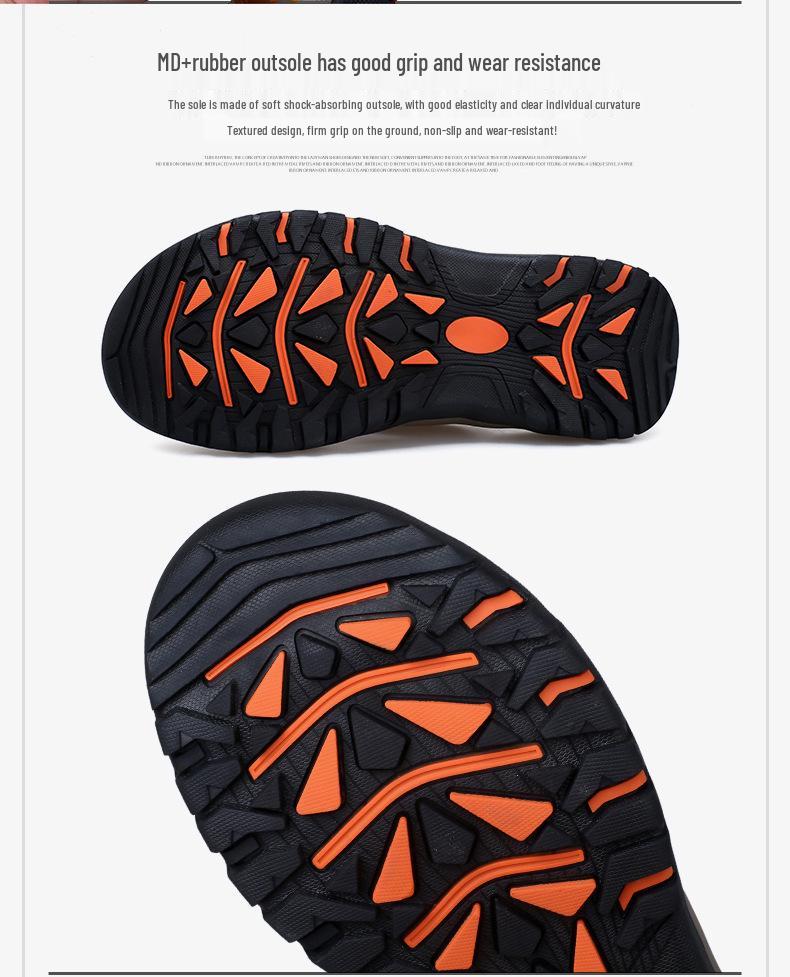 Infradito in Pelle da Uomo Taglia Larga: Sandali Estivi a Infradito Slip-On per Sport all'Aperto e Spiaggia