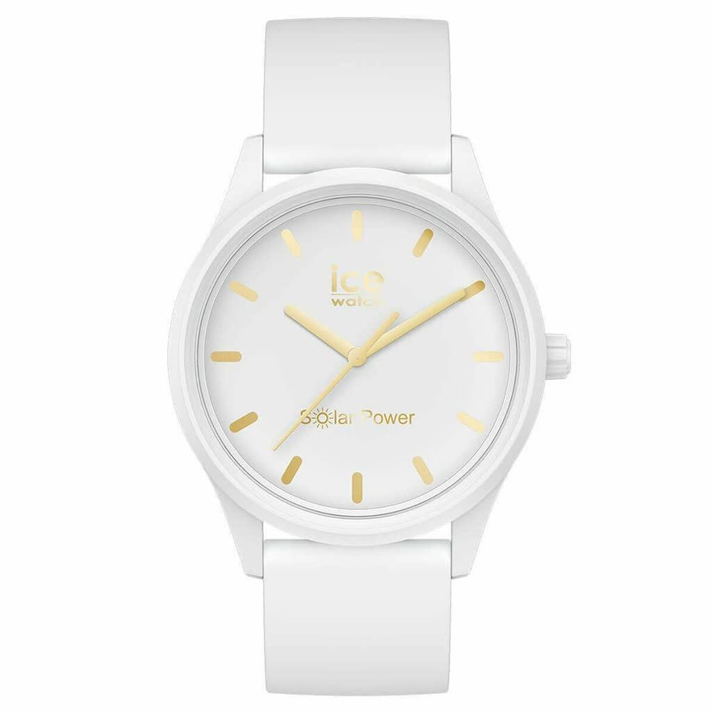 Ice-Watch ICE Solar Power Women's Watch 020301 Medium 40mm Case Japanese Solar Movement 5 ATM Soft Silicone Strap 20mm Band