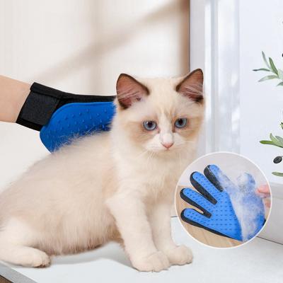 Pet Hair Removal Glove a Pair Double-sided Universal for Cats Dogs Wet Dry Use Brushes Bathes Soft Effortlessly Removes Fur