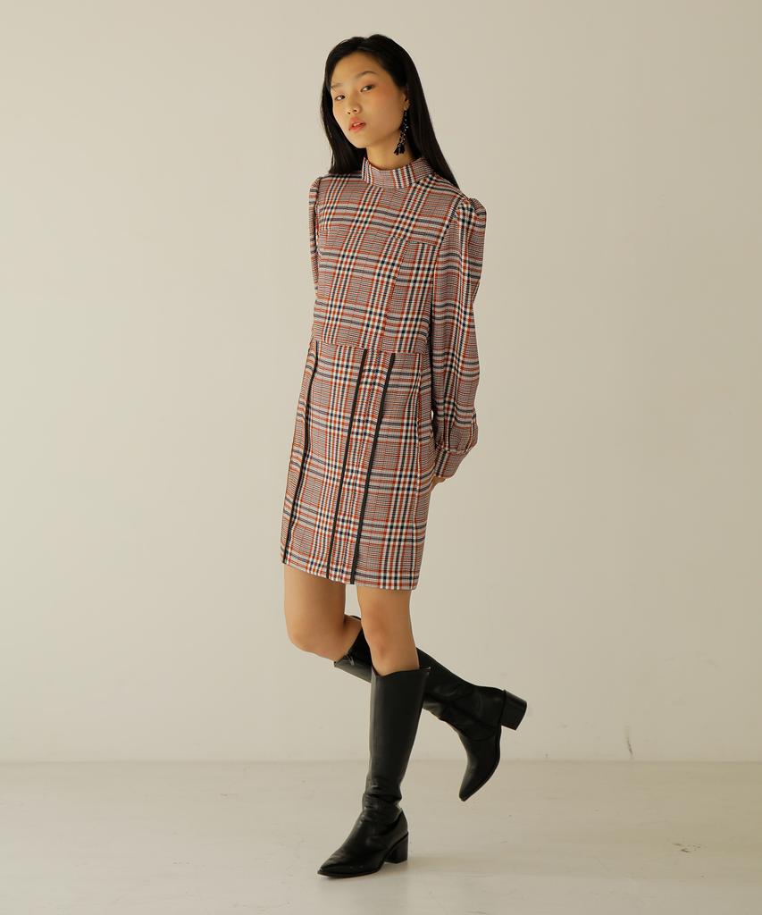 Nouah Block Check Dress