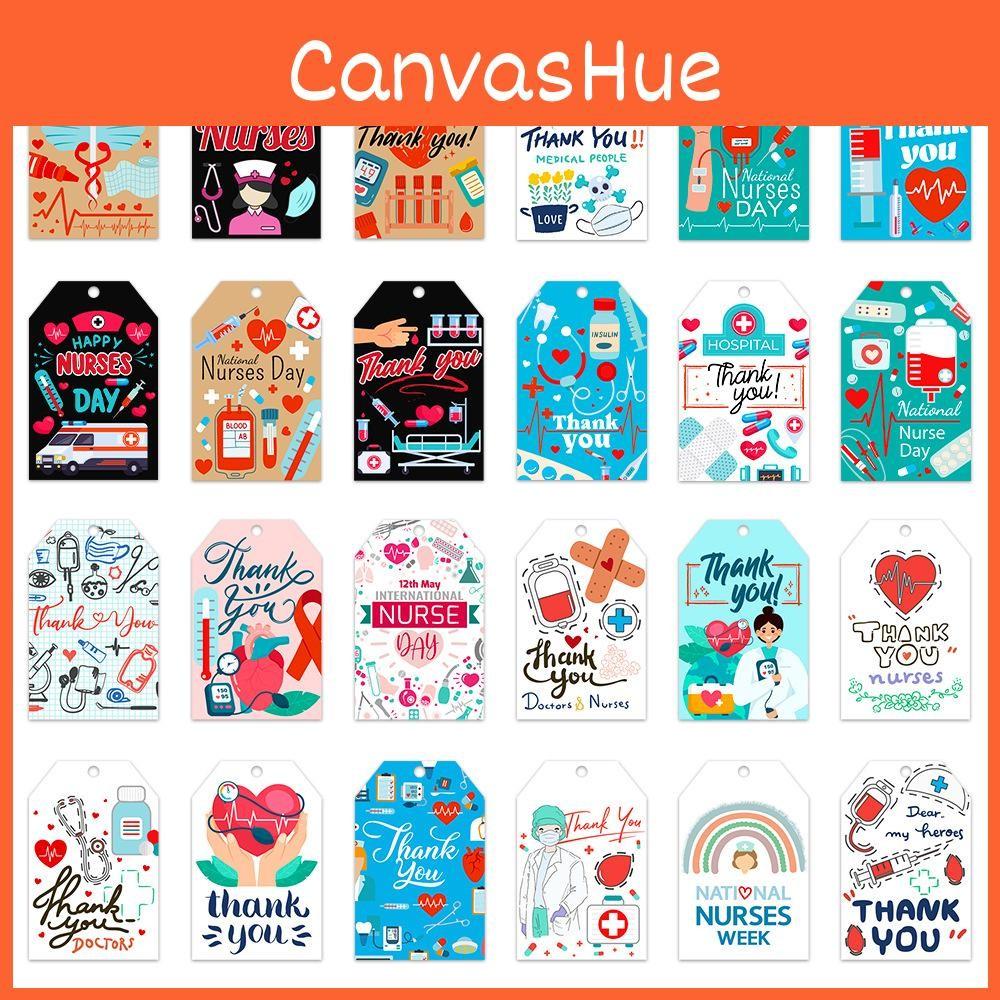 Theme Day Nurse Ambulance Pattern Paper Label Party Decorative Pendant Prop