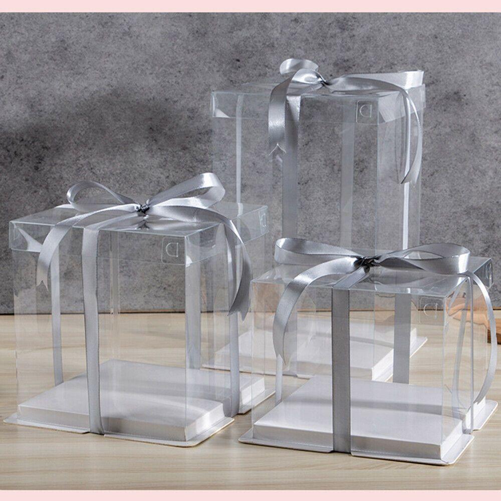 Scatole trasparenti, confezioni in pvc e cartone per cibo, fiori