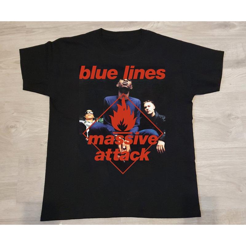 

Massive Attack Blue Lines T Shirt Cotton All Size S 234XL BT592 - Men s Summer Cotton Graphic Tee S разноцветный