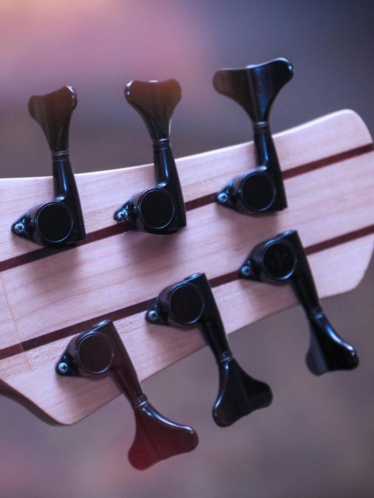 4Pcs Metal Bass Tuning Peg 2 Left&2 Right Guitar String Tuner Machine Head Knobs Tuning Keys for Acoustic Or Electric Guitar