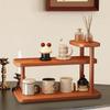 Desk Organizer Made of Wood, Cosmetic Organizer, Multifunctional, Rustic Display Shelf, Stationery