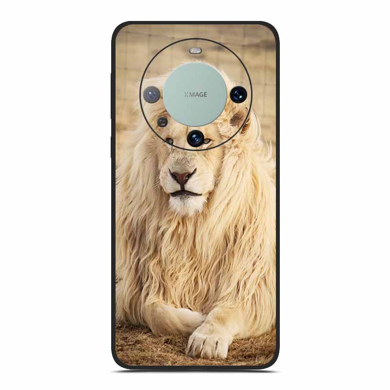 TPU Soft Phone Case for Huawei Mate 60 Funda Silicone Luxury Back Cover for Huawei Mate 60 pro Capa Animal Lion Dinosourus