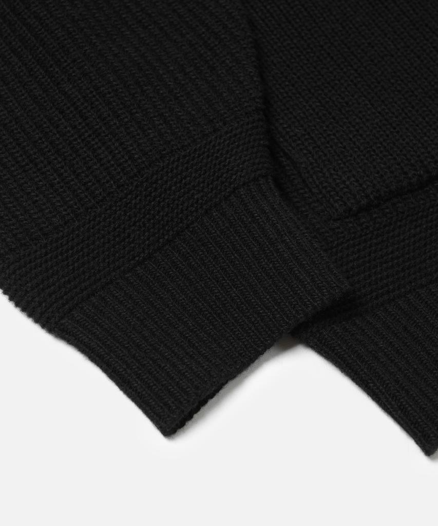 Frizmworks Heavy Wool Round Cardigan _ Black