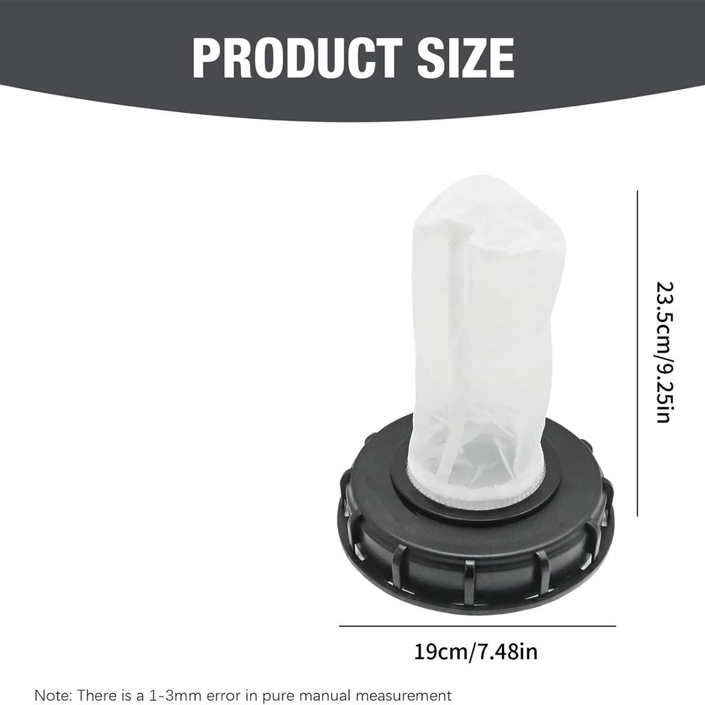 Practical Gardening Tanks Lid Water Tanks Fittings Set IBC Ton Barrel Lids IBC Tanks Cover Nylon Filter for Water Tanks