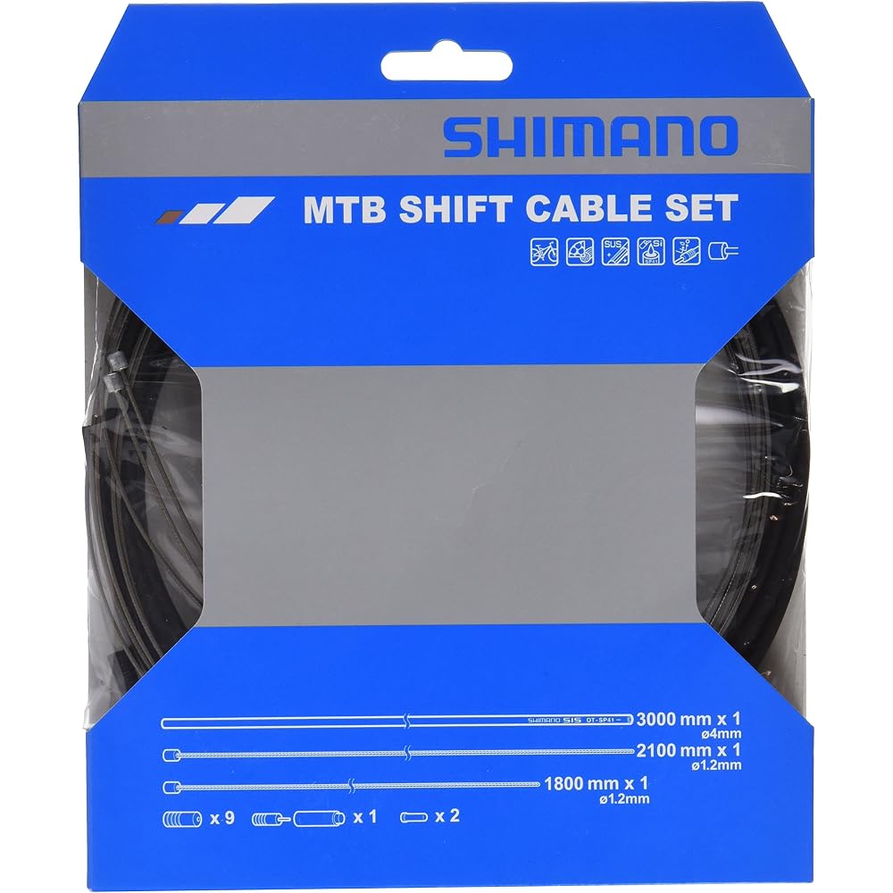 Shimano MTB Shift Cable Set Black Y60098021 - Durable, High-Performance, Easy Installation