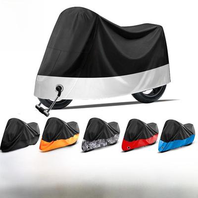 All-Weather Motorcycle and Battery Car Cover: Rainproof, Dustproof, UV-Resistant 190T Silver-Coated Cloth