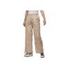 Jordan Chicago Pure Color Zippered Multi-Pocket Casual Pants Women Bottoms Khaki DZ3350-244