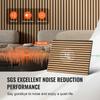 Wood Slat Acoustic Panels 23.6 X 47.2 Inch for Modern Wall Decor Light Oak
