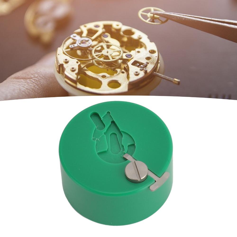 Easy Installation Balance Wheel Assembly Tool Green Watch Movement Balance Tool  For Watchmakers