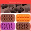 Moule à Chocolat Citrouille d'Halloween en Silicone Premium Pour la Création de Bonbons, Biscuits et Glaçons