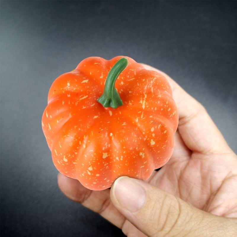 12Pcs Artificial Pumpkins Realistic Simulation Pumpkins for Display, Thanksgiving Holiday Party Decorations, Photography